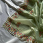 Butterfly Motif Crushed Organza Embroidered Saree