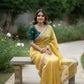 Butterfly Motif Crushed Organza Embroidered Saree