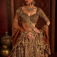 Butterfly Net Bridal Lehenga with Heavy Glass Sequins for Weddings Receptions and Festive Party Wear
