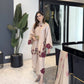 Champagne Applique Kurta Set