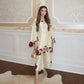 Champagne Applique Kurta Set