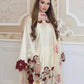 Champagne Applique Kurta Set