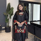 Champagne Applique Kurta Set