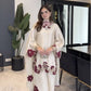 Champagne Applique Kurta Set