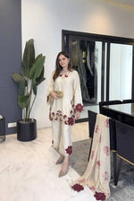 Champagne Applique Kurta Set