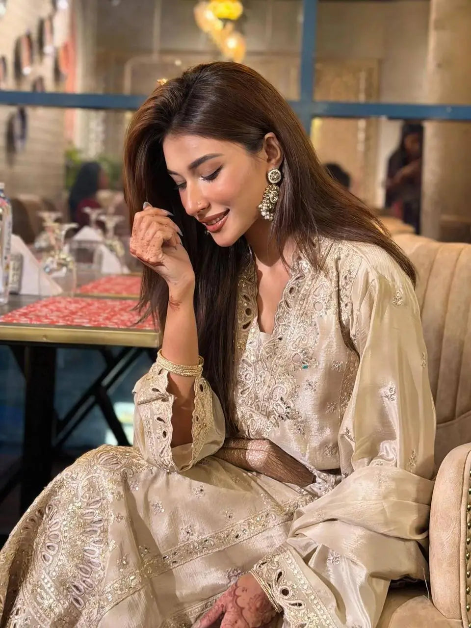 Champagne Cording Chinon Sharara