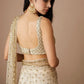 Champagne Gold Butterfly Net Saree with Sequins Dori Embroidery & Mono Benglory Blouse