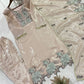 Champagne Organza Silk Embroidered Kurta Pant Dupatta Set for Festive and Elegant Occasions
