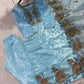 Champagne Organza Silk Embroidered Kurta Pant Dupatta Set for Festive and Elegant Occasions