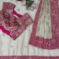 Champagne Rani Border Saree