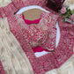 Champagne Rani Border Saree