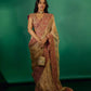 Champagne Rani Border Saree