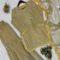 Champagne Shimmer Silk Suit