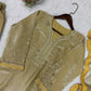 Champagne Shimmer Silk Suit