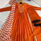 Chanderi Silk Embroidered Kurta Set with Dupatta