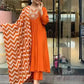 Chanderi Silk Embroidered Kurta Set with Dupatta
