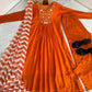 Chanderi Silk Embroidered Kurta Set with Dupatta