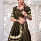 Chanderi Zari Weaving Embossed Lehenga Set