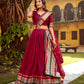 Chanderi Zari Weaving Lehenga Choli Set
