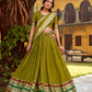 Chanderi Zari Weaving Lehenga Choli Set