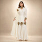 Rosette Embroidered Crepe Sharara