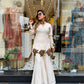 Rosette Embroidered Crepe Sharara