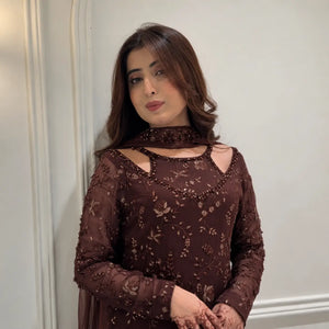 Mahogany Vine Embroidered Suit