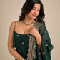Emerald Sequin Thread Kurta Set