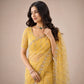 Sequin Vine Embroidered Net Saree