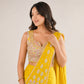 Mandala Sequin Drape Saree Set