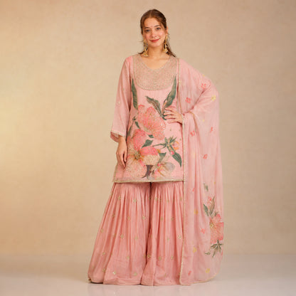 Floral Print Sharara Suit