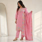 Floral Sequin Chiffon Suit Set