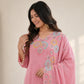 Floral Sequin Chiffon Suit Set