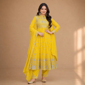 Sequin Embroidered Anarkali Suit