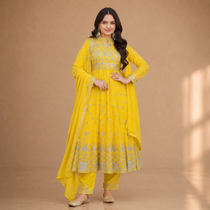 Sequin Embroidered Anarkali Suit