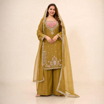 Sequin Embroidered Kurta Set