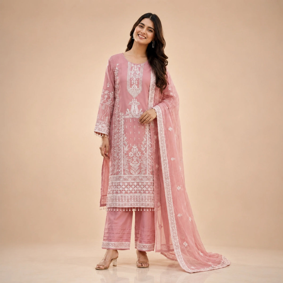 Dusty Rose Sequin Suit