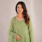 Sequin Crinkle Silk Anarkali
