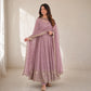 Sequin Crinkle Silk Anarkali