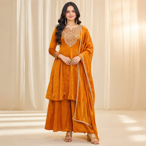 Diamond Georgette Sequin Sharara Suit