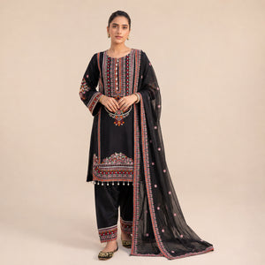 Mul Chanderi Mirror Suit