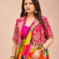 Mirror Jacket Print Saree