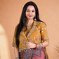 Mirror Jacket Print Saree