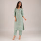 Floral Embroidered Cotton Kurta