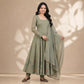 Sage Floral Sequin Anarkali