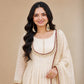 Ivory Gold Thread Anarkali