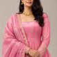 Blush Sequin Anarkali Gown Set