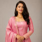 Blush Sequin Anarkali Gown Set