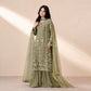 Embroidered Kurta Palazzo Set with Moti Work
