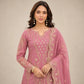 Embroidered Kurta Palazzo Set with Moti Work